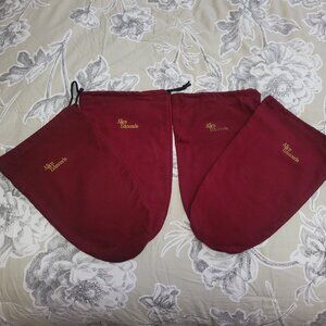 Two Pairs (4) of Allen Edmonds Men's Dust Cover Shoe Bags Excellent Condition